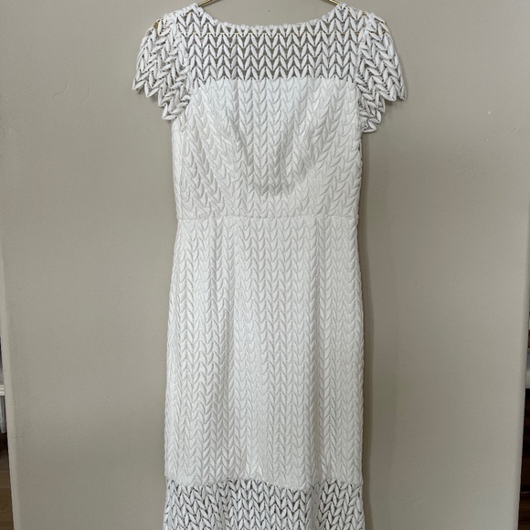 Kay Unger Tatum Embroidered Midi Dress - Picture 4 of 8